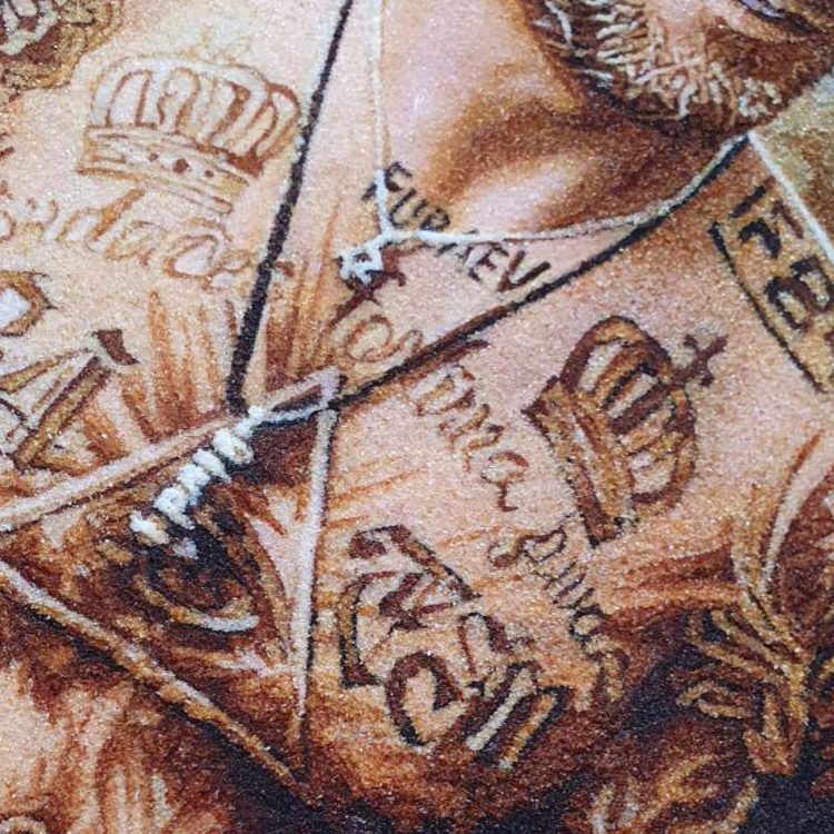 Портрет з бурштину