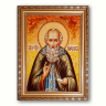 Ікона Сава Сторожевський з бурштину
