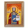 Ікона Святий Благовірний князь Олег з бурштину