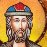 Ікона Святий Благовірний князь Олег з бурштину