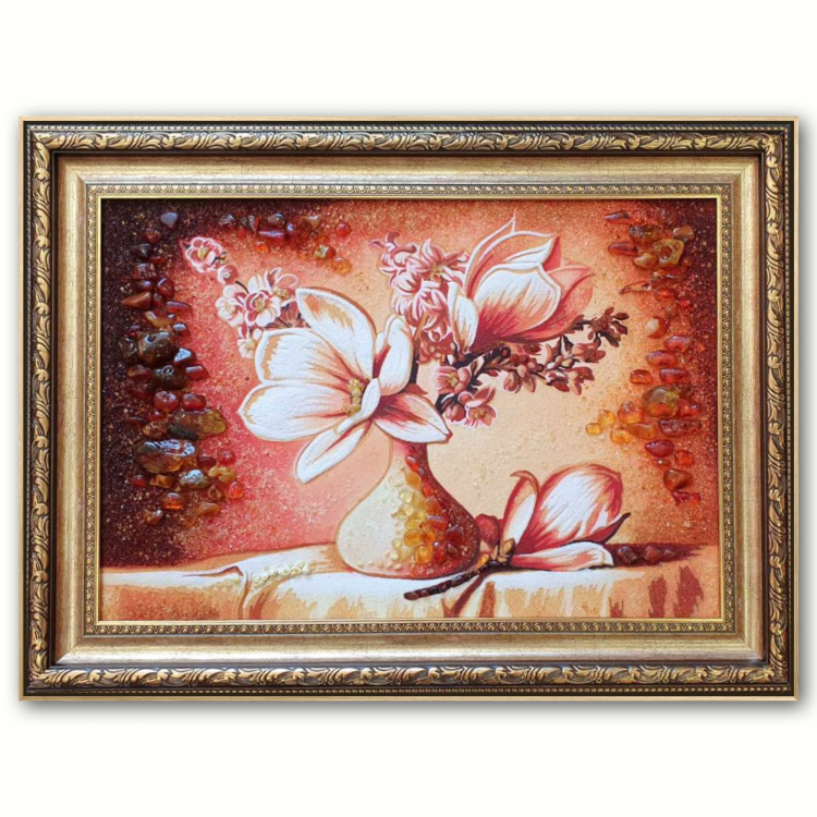 Картина Магнолія з бурштину