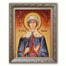 Ікона Лідія Іллірійська з бурштину