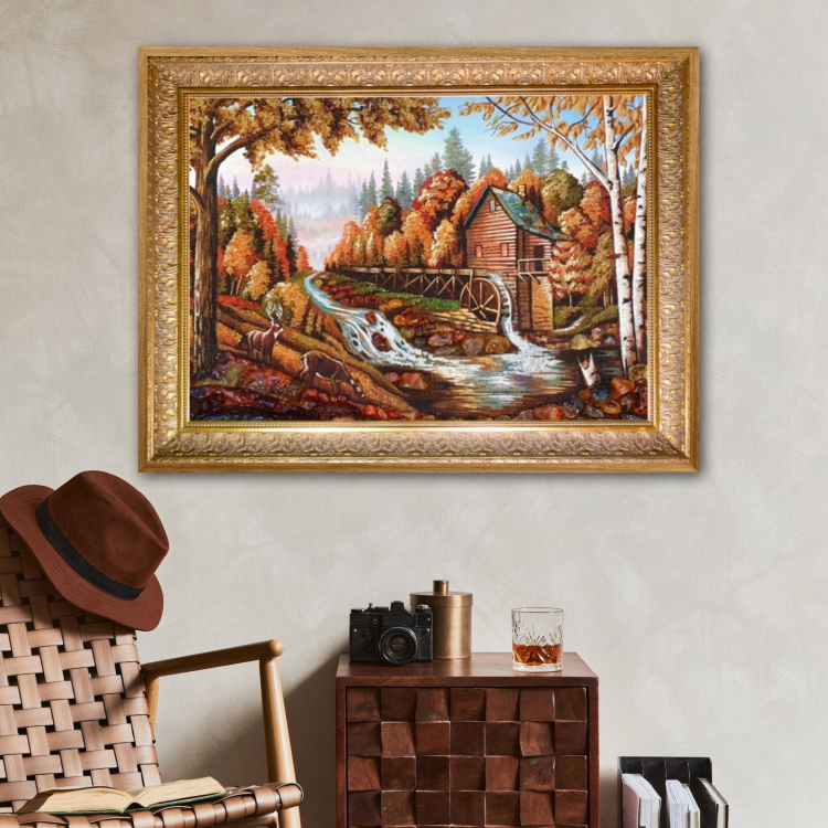 Млин - пейзаж з бурштину