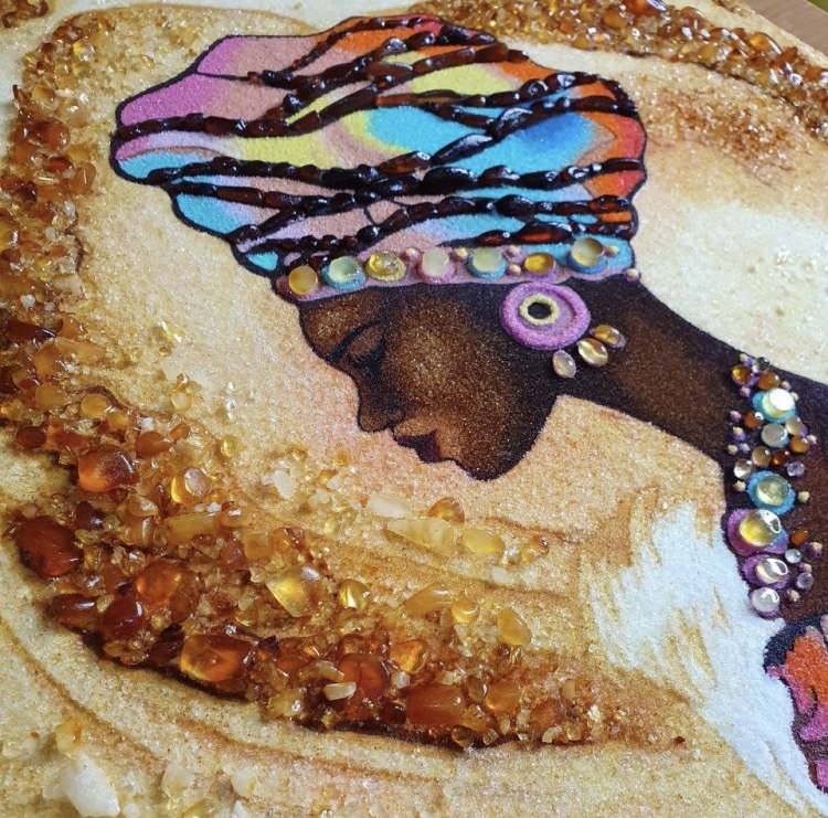 Картина - Мулатка з бурштину