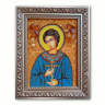 Ікона Святий Артемій Веркольський  з бурштину