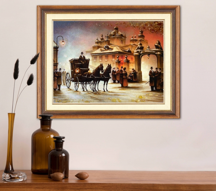 Пейзаж - Старий Львів з бурштину