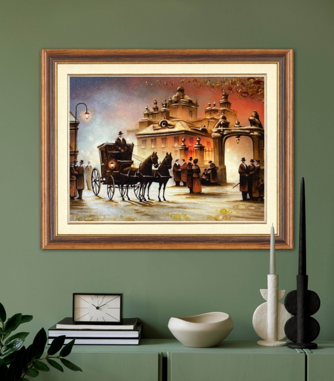 Пейзаж - Старий Львів з бурштину