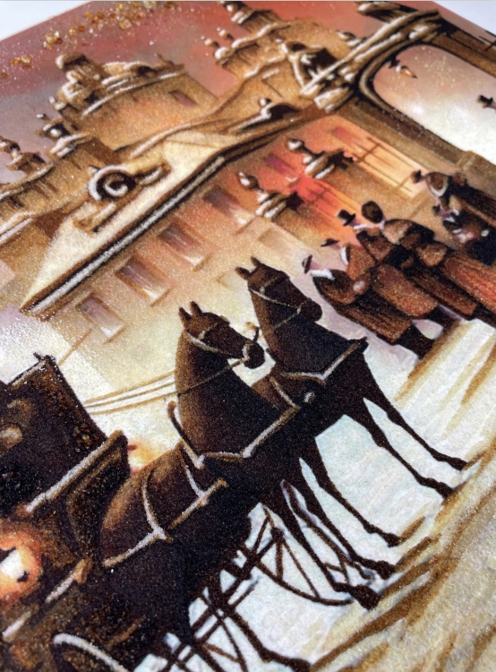 Пейзаж - Старий Львів з бурштину