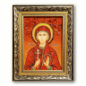 Ікона Свята Мучениця Валерія з бурштину