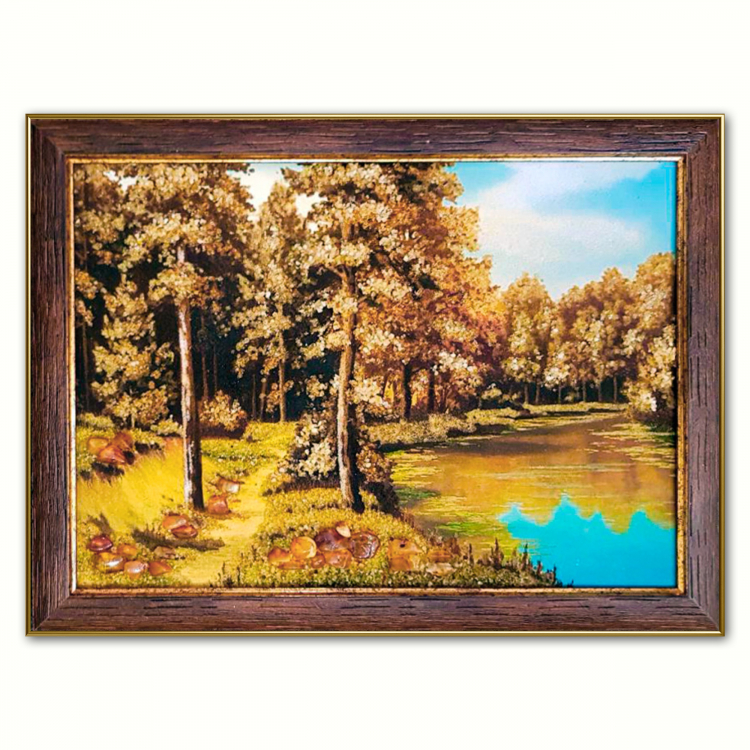 Лісова стежка - Пейзаж з бурштину