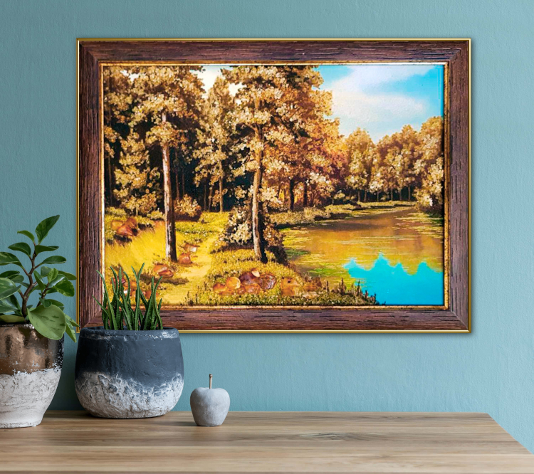 Лісова стежка - Пейзаж з бурштину