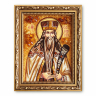 Ікона Святий пророк Самуїл з бурштину