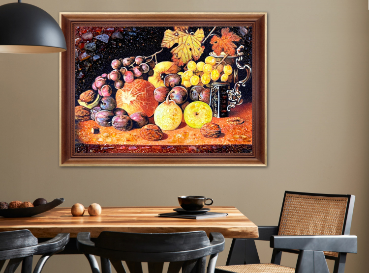 Натюрморт Осінні фрукти з бурштину