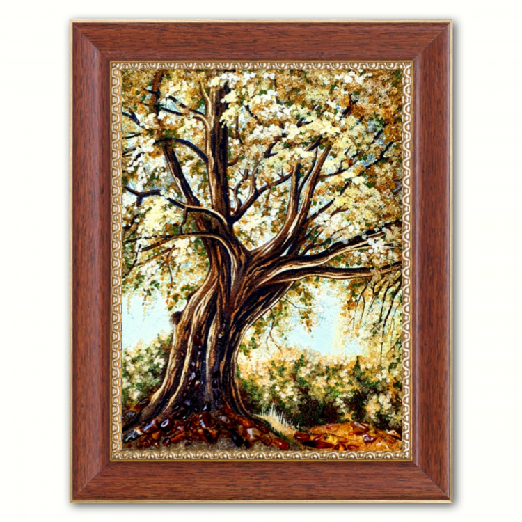 Пейзаж - Старий дуб з бурштину