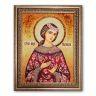 Ікона Свята Мучениця Надія з бурштину