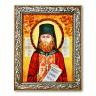 Ікона Архимандрит Лев (Єгоров)  з бурштину