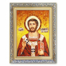 Ікона Климент папа Римський з бурштину