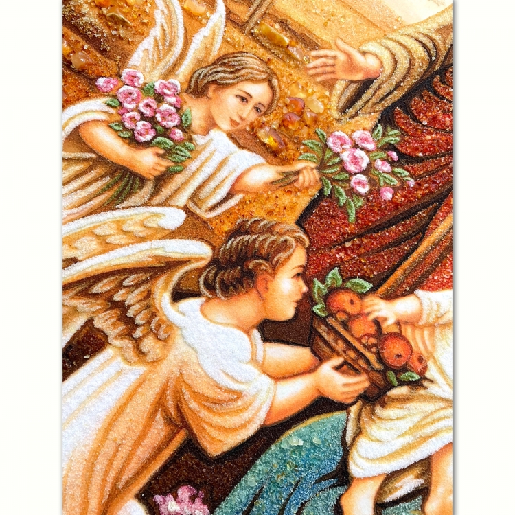 Ікона Райський сад з бурштину