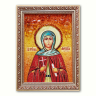 Ікона Свята Анастасія Патрикія з бурштину