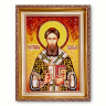 Ікона Григорій Палама Солунський  з бурштину