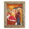 Ікона Богородиця Цілительниця з бурштину