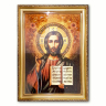 Ікона Спаситель (Казанська) з бурштину