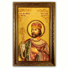 Ікона Ярослав Мудрий з бурштину
