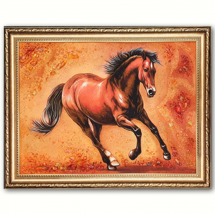 Картина Кінь з бурштину