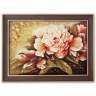 Картина Квітка півонії з бурштину